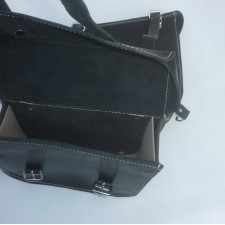 BRAŠNY PÁR -  PRO JAWA KÝVAČKA + PANELKA  - (ČESKÁ VÝROBA - NEJLEPŠÍ KVALITA) - ČERNÉ + VYRAŽENO LOGO ČZ